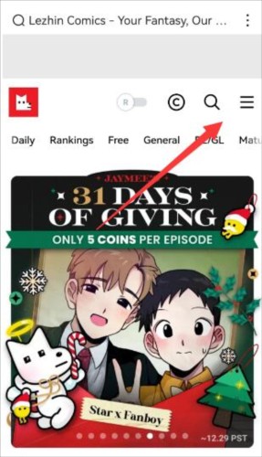 Lezhin漫画app3